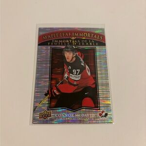 Connor McDavid Maple Leaf Immortals Card - Tim Hortons